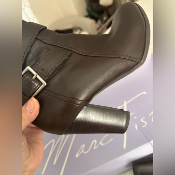 Marc Fischer Wide Calf Leather Tall Boots - Picture 2 of 7